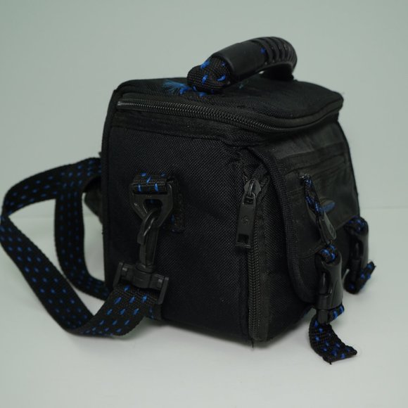 Samsonite Camcorder/Camera Bag Black/Blue #817BK - Picture 3 of 9